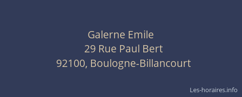 Galerne Emile