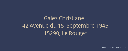 Gales Christiane