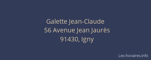 Galette Jean-Claude