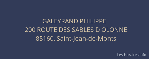 GALEYRAND PHILIPPE