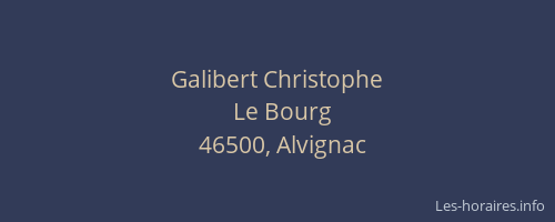 Galibert Christophe