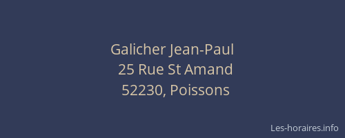 Galicher Jean-Paul