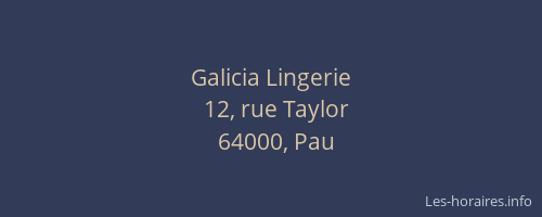 Galicia Lingerie