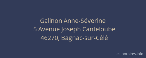 Galinon Anne-S&eacute;verine
