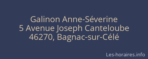 Galinon Anne-Séverine