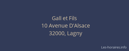 Gall et Fils