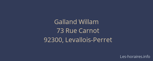 Galland Willam