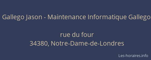 Gallego Jason - Maintenance Informatique Gallego