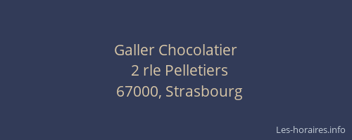 Galler Chocolatier