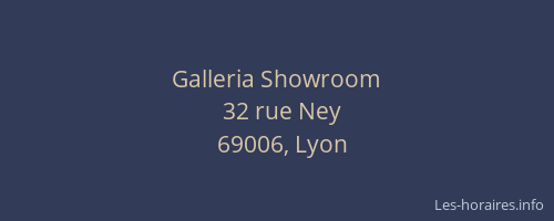 Galleria Showroom