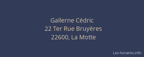 Gallerne Cédric