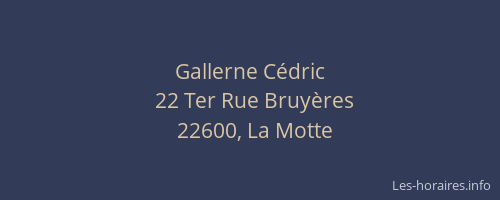 Gallerne C&eacute;dric