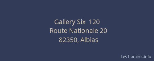 Gallery Six  120