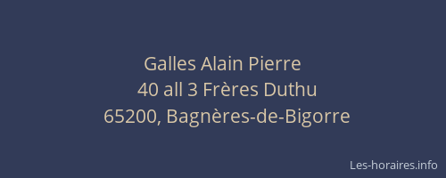 Galles Alain Pierre