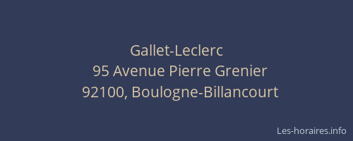 Gallet-Leclerc