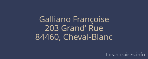 Galliano Françoise