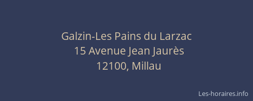 Galzin-Les Pains du Larzac