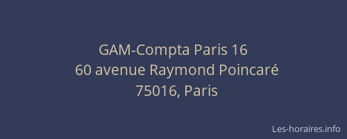 GAM-Compta Paris 16