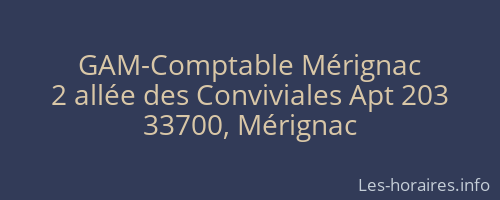 GAM-Comptable Mérignac