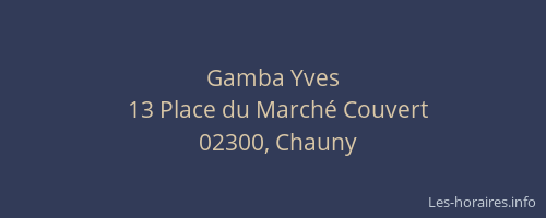 Gamba Yves