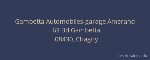 Gambetta Automobiles-garage Amerand