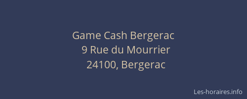 Game Cash Bergerac