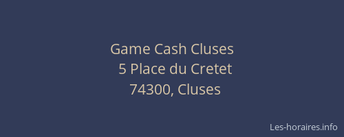 Game Cash Cluses