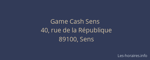 Game Cash Sens