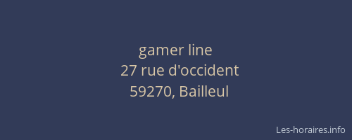 gamer line