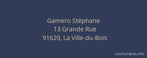 Gamero Stéphane