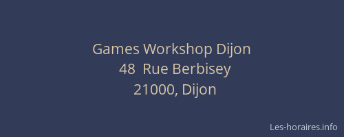 Games Workshop Dijon