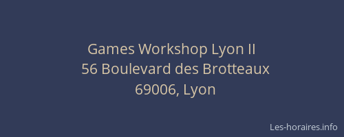 Games Workshop Lyon II