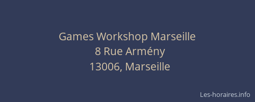 Games Workshop Marseille