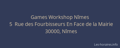 Games Workshop Nîmes