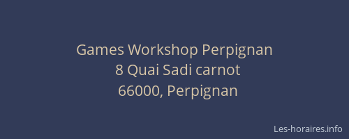 Games Workshop Perpignan