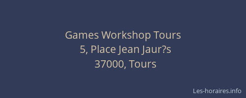 Games Workshop Tours