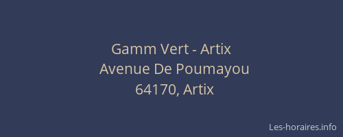 Gamm Vert - Artix