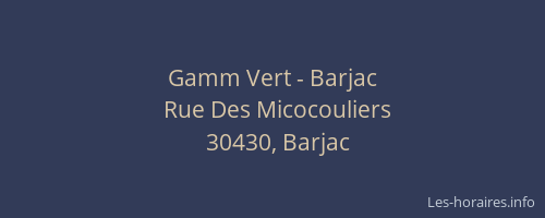 Gamm Vert - Barjac