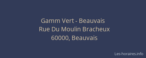 Gamm Vert - Beauvais