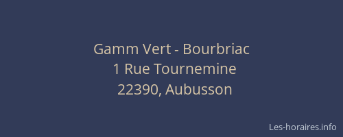 Gamm Vert - Bourbriac