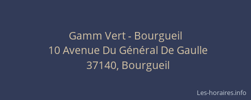 Gamm Vert - Bourgueil