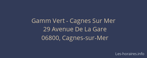Gamm Vert - Cagnes Sur Mer