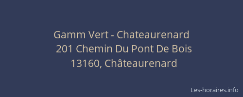 Gamm Vert - Chateaurenard