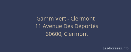 Gamm Vert - Clermont