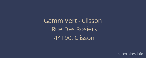 Gamm Vert - Clisson