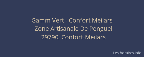 Gamm Vert - Confort Meilars