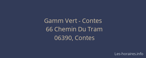 Gamm Vert - Contes