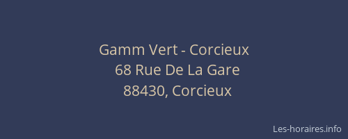 Gamm Vert - Corcieux