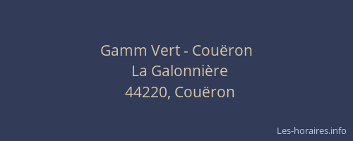 Gamm Vert - Couëron