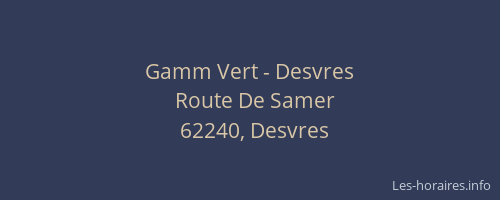 Gamm Vert - Desvres